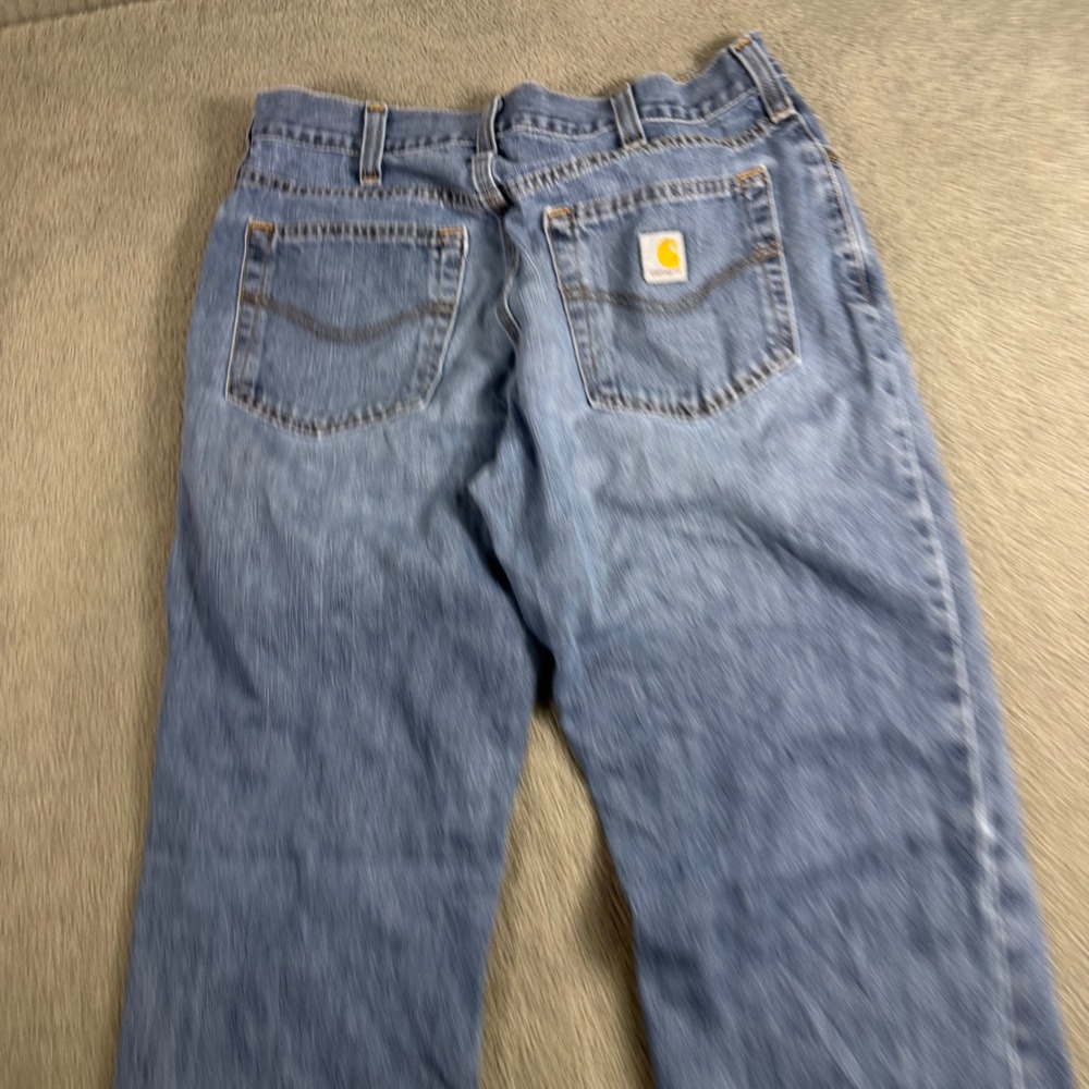 Carhartt Mens Relaxed Fit Straight Leg Jeans Medium Wash 101483-968 33x30